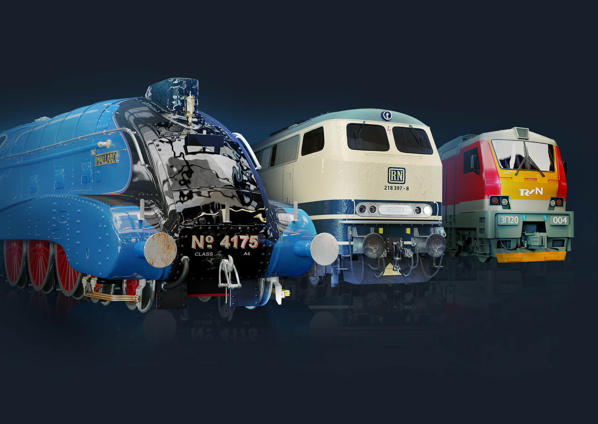 Ιστορικές περίοδοι των σιδηροδρόμων με περισσότερες από 170 αυθεντικές μηχανές.